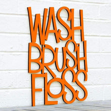 Load image into Gallery viewer, Spunky Fluff Proudly handmade in South Dakota, USA Medium / Orange Wash Brush Floss
