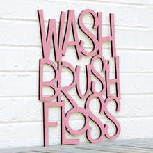 Load image into Gallery viewer, Spunky Fluff Proudly handmade in South Dakota, USA Medium / Pink Wash Brush Floss