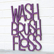 Load image into Gallery viewer, Spunky Fluff Proudly handmade in South Dakota, USA Medium / Purple Wash Brush Floss