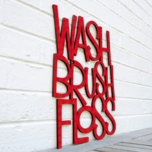 Load image into Gallery viewer, Spunky Fluff Proudly handmade in South Dakota, USA Medium / Red Wash Brush Floss