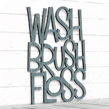 Load image into Gallery viewer, Spunky Fluff Proudly handmade in South Dakota, USA Medium / Weathered Denim Wash Brush Floss