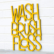 Load image into Gallery viewer, Spunky Fluff Proudly handmade in South Dakota, USA Medium / Yellow Wash Brush Floss