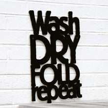 Load image into Gallery viewer, Spunky Fluff Proudly handmade in South Dakota, USA Large / Black Wash Dry Fold Repeat