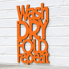 Load image into Gallery viewer, Spunky Fluff Proudly handmade in South Dakota, USA Small / Orange Wash Dry Fold Repeat