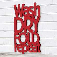 Load image into Gallery viewer, Spunky Fluff Proudly handmade in South Dakota, USA Small / Red Wash Dry Fold Repeat