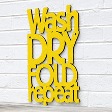 Load image into Gallery viewer, Spunky Fluff Proudly handmade in South Dakota, USA Small / Yellow Wash Dry Fold Repeat