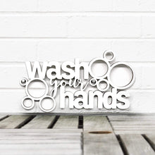 Load image into Gallery viewer, Spunky Fluff Proudly handmade in South Dakota, USA "Wash Your Hands" Decorative Wall Sign