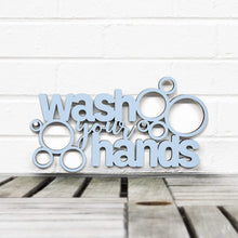 Load image into Gallery viewer, Spunky Fluff Proudly handmade in South Dakota, USA "Wash Your Hands" Decorative Wall Sign