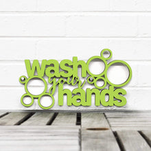 Load image into Gallery viewer, Spunky Fluff Proudly handmade in South Dakota, USA "Wash Your Hands" Decorative Wall Sign