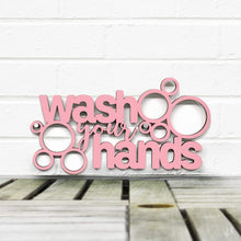 Load image into Gallery viewer, Spunky Fluff Proudly handmade in South Dakota, USA "Wash Your Hands" Decorative Wall Sign