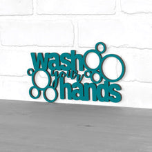 Load image into Gallery viewer, Spunky Fluff Proudly handmade in South Dakota, USA "Wash Your Hands" Decorative Wall Sign