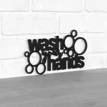 Load image into Gallery viewer, Spunky Fluff Proudly handmade in South Dakota, USA "Wash Your Hands" Decorative Wall Sign
