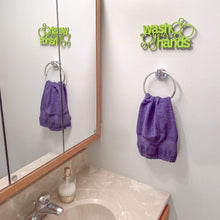 Load image into Gallery viewer, Spunky Fluff Proudly handmade in South Dakota, USA Small / Pear Green "Wash Your Hands" Decorative Wall Sign