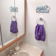 Load image into Gallery viewer, Spunky Fluff Proudly handmade in South Dakota, USA Small / Powder "Wash Your Hands" Decorative Wall Sign