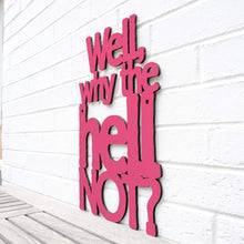 Load image into Gallery viewer, Spunky Fluff Proudly handmade in South Dakota, USA Small / Magenta Well, Why the Hell Not?