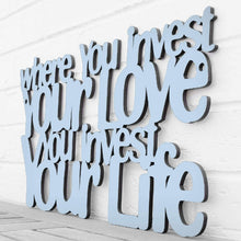 Load image into Gallery viewer, Spunky Fluff Proudly handmade in South Dakota, USA Medium / Powder Where You Invest Your Love, You Invest Your Life