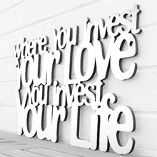 Load image into Gallery viewer, Spunky Fluff Proudly handmade in South Dakota, USA Medium / White Where You Invest Your Love, You Invest Your Life