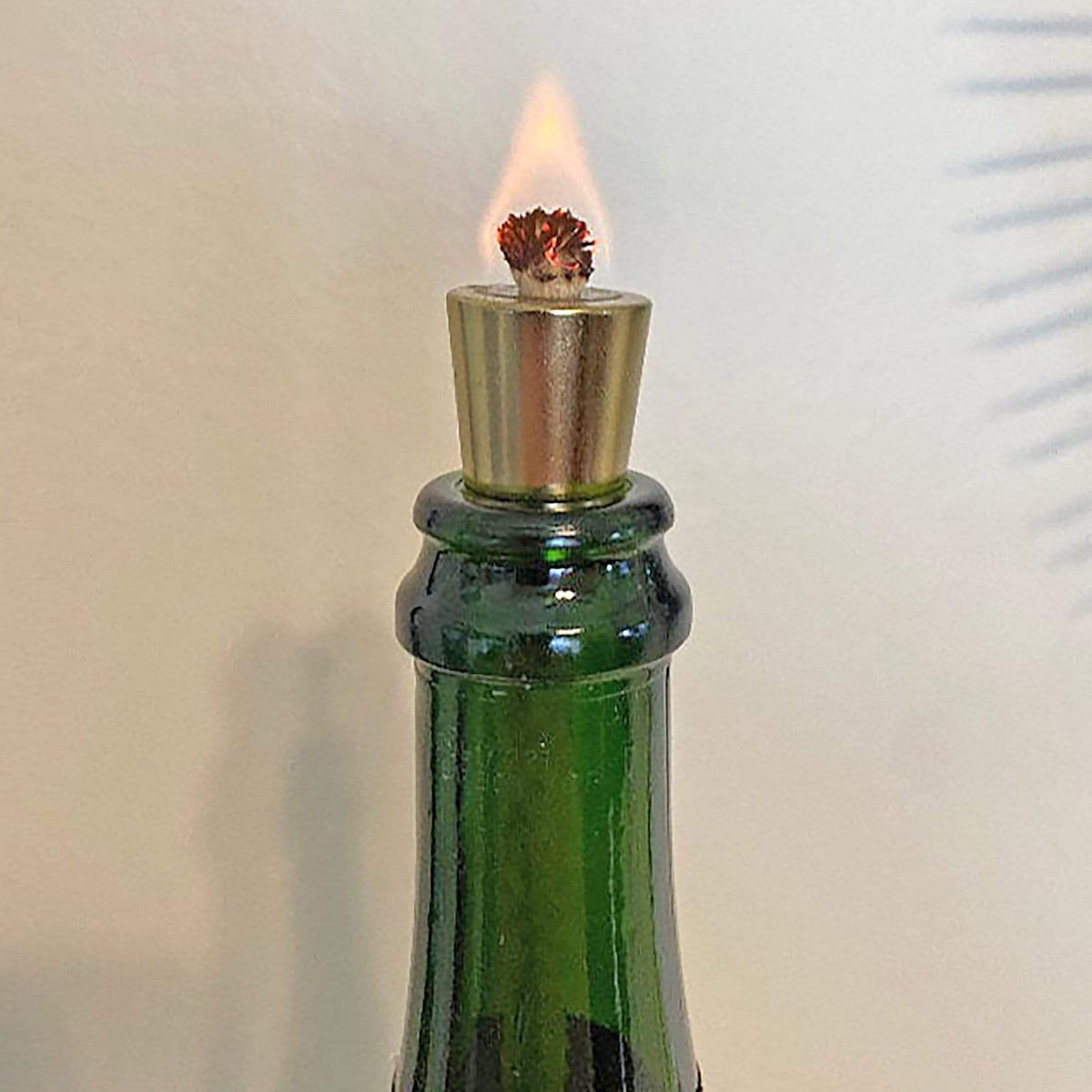 Wine bottle wick discount holder