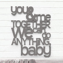 Load image into Gallery viewer, Spunky Fluff Proudly handmade in South Dakota, USA Medium / Charcoal Gray You and Me Together