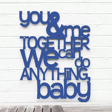 Load image into Gallery viewer, Spunky Fluff Proudly handmade in South Dakota, USA Medium / Cobalt Blue You and Me Together