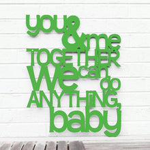Load image into Gallery viewer, Spunky Fluff Proudly handmade in South Dakota, USA Medium / Grass Green You and Me Together