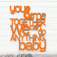Load image into Gallery viewer, Spunky Fluff Proudly handmade in South Dakota, USA Medium / Orange You and Me Together