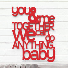 Load image into Gallery viewer, Spunky Fluff Proudly handmade in South Dakota, USA Medium / Red You and Me Together
