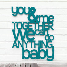 Load image into Gallery viewer, Spunky Fluff Proudly handmade in South Dakota, USA Medium / Teal You and Me Together