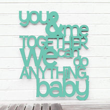 Load image into Gallery viewer, Spunky Fluff Proudly handmade in South Dakota, USA Medium / Turquoise You and Me Together