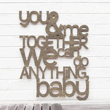 Load image into Gallery viewer, Spunky Fluff Proudly handmade in South Dakota, USA Medium / Weathered Brown You and Me Together