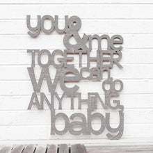 Load image into Gallery viewer, Spunky Fluff Proudly handmade in South Dakota, USA Medium / Weathered Gray You and Me Together