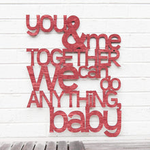 Load image into Gallery viewer, Spunky Fluff Proudly handmade in South Dakota, USA Medium / Weathered Red You and Me Together