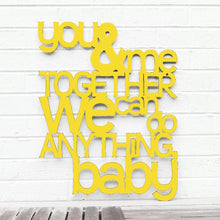 Load image into Gallery viewer, Spunky Fluff Proudly handmade in South Dakota, USA Medium / Yellow You and Me Together