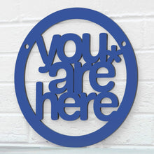 Load image into Gallery viewer, Spunky Fluff Proudly handmade in South Dakota, USA Small / Cobalt Blue You are Here