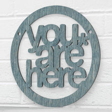 Load image into Gallery viewer, Spunky Fluff Proudly handmade in South Dakota, USA Small / Weathered Denim You are Here