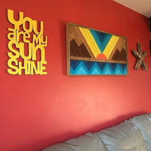 Spunky Fluff Proudly handmade in South Dakota, USA "You are my Sunshine" Decorative Sign
