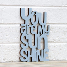 Load image into Gallery viewer, Spunky Fluff Proudly handmade in South Dakota, USA Small / Powder "You are my Sunshine" Decorative Sign