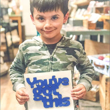 Load image into Gallery viewer, Spunky Fluff Proudly handmade in South Dakota, USA Small / Cobalt Blue You've Got This