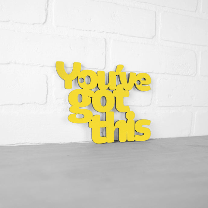 Spunky Fluff Proudly handmade in South Dakota, USA Small / Yellow You've Got This