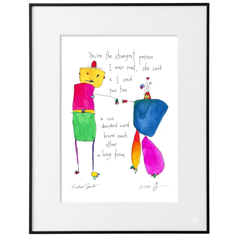 Storypeople Home Decor - Indoor - Furniture Lighting Mirrors Wall Art 11x14 Art Print Kindred Spirits