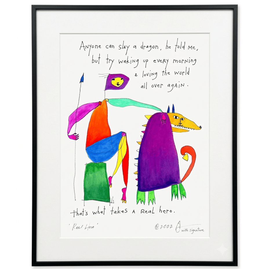 Storypeople Home Decor - Indoor - Furniture Lighting Mirrors Wall Art 11x14 Art Print Real Hero