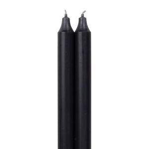 Northern Lights Graphite 12" Taper Candles 2pk