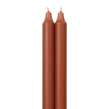 Load image into Gallery viewer, Northern Lights Terra Cotta 12&quot; Taper Candles 2pk
