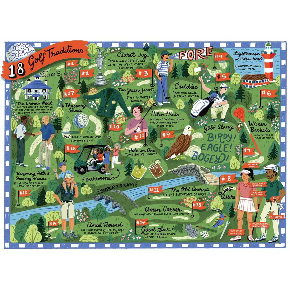 True South Puzzles Books Cards Games and Puzzles - Games and Puzzles 18 Golf Traditions Puzzle
