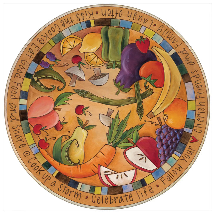 Sincerely Sticks Home Decor - Kitchen Gourmet Entertaining - Serveware Functional 18" Lazy Susan Nosh