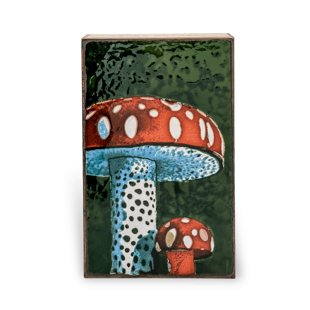 Houston Llew Proudly Handmade in Georgia, USA #276 Mushroom Spiritile