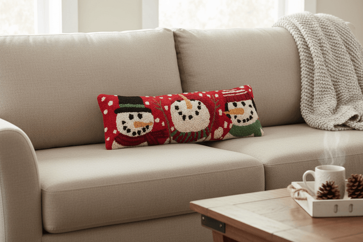 Peking Handicraft Pillow 3 Snowman Pillow