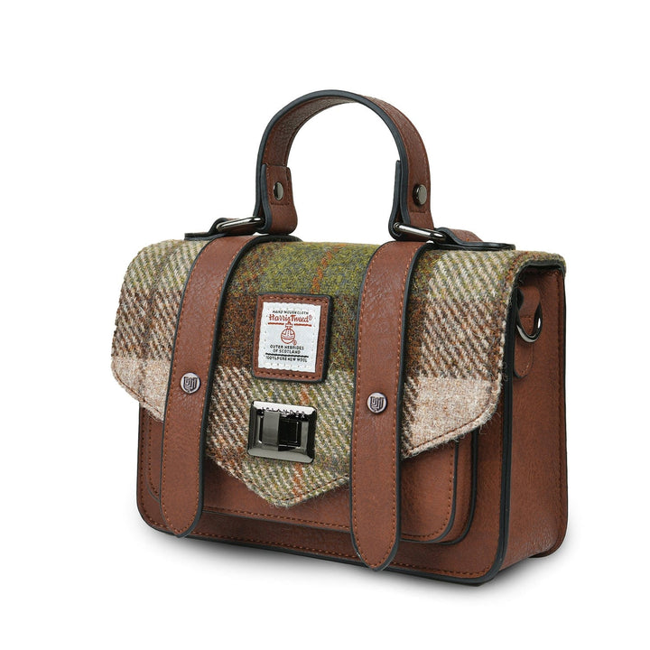 Islander UK Mini Satchel in Chestnut Tartan