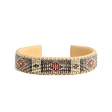 Load image into Gallery viewer, Mattie Beaded Glass Cuff -Small

