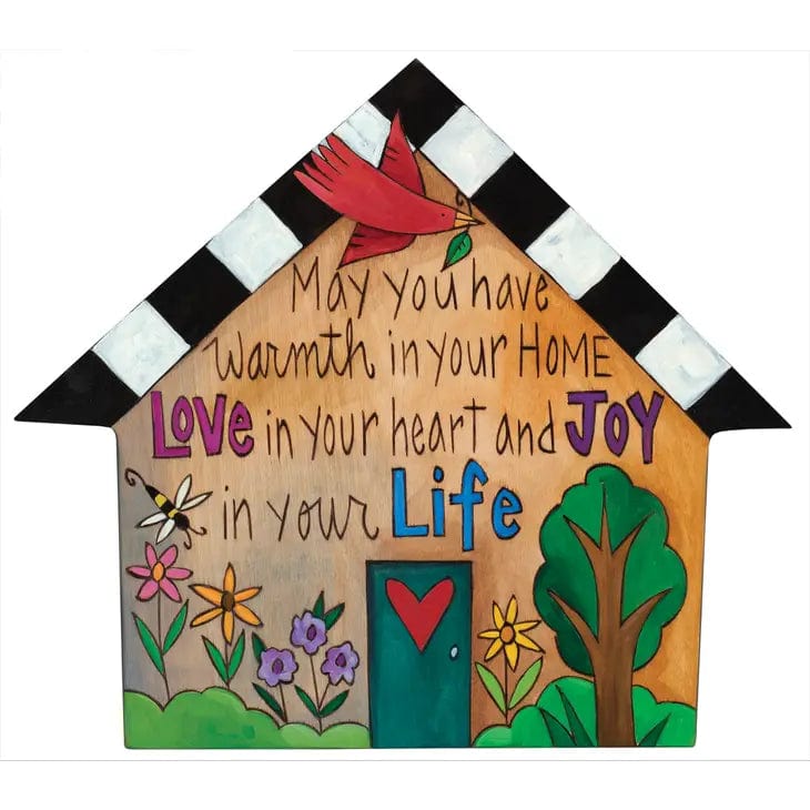 Sincerely Sticks Home Decor - Home Accent A Full House House Shaped Plaque